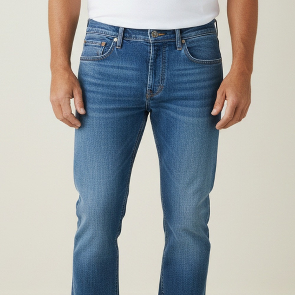RVCA NWT New Dawn Modern Straight Fit Jeans Vintage Blue Denim Mens 36